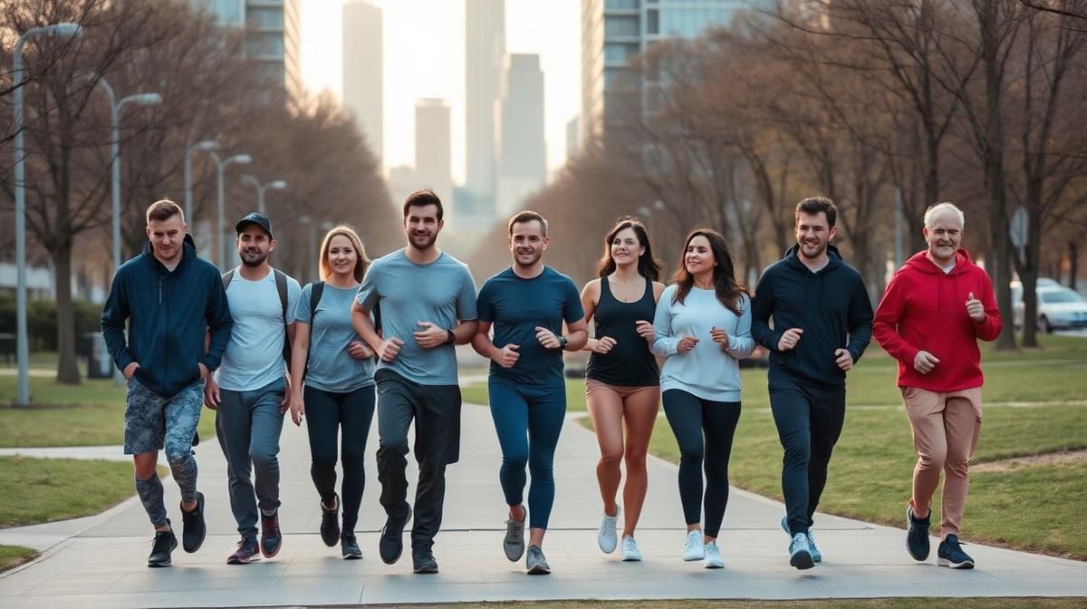 Group walking for daily step goal of 10000 steps