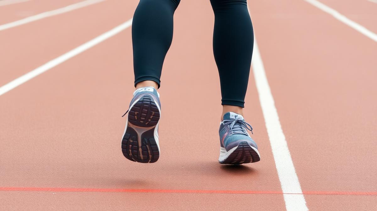 Measuring step length on an athletic track