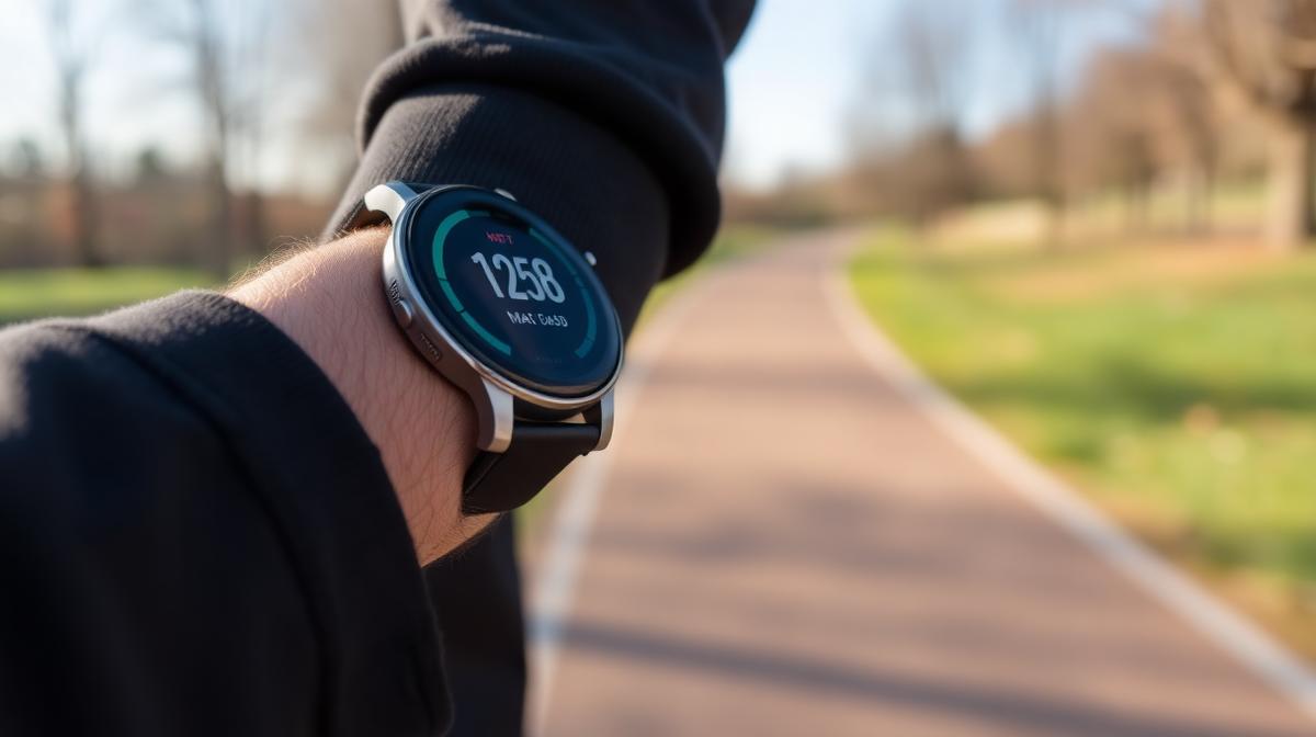 Smartwatch tracking daily step count