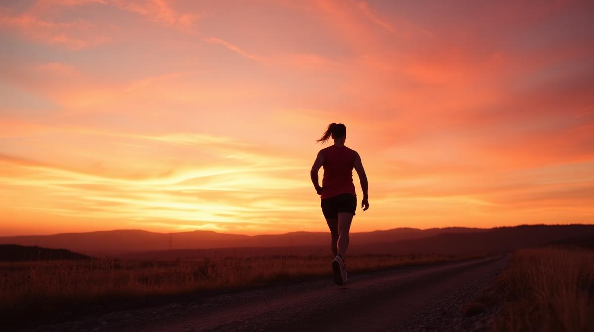 Person walking for weight loss on a scenic trail