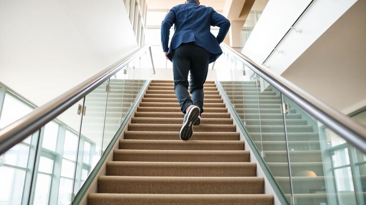 Taking stairs for more daily steps