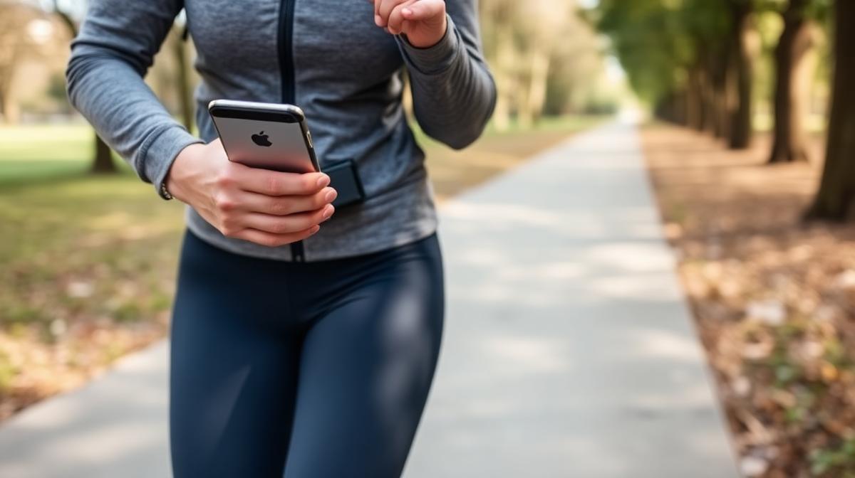Tracking daily step progress for weight loss with phone