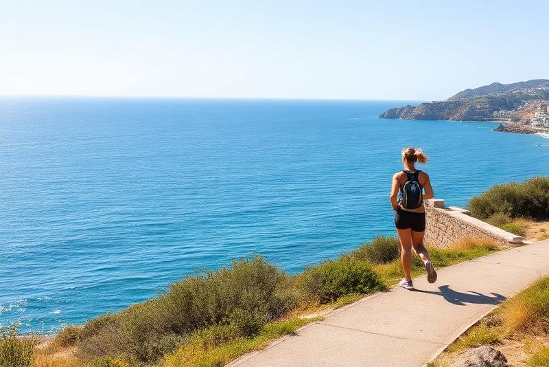 coastal path walking — 12 km walk