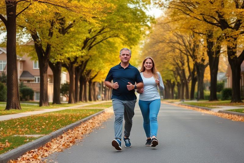 after your walk — morning or evening walk?