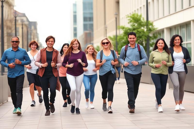tracking walking vs running on a fitness watch