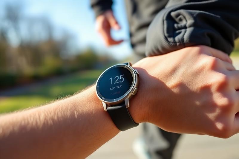 smartwatch showing step count — 2,000 steps walk